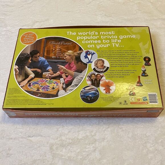 Trivial Pursuit Pop Culture 2 DVD Board Game Vintage 2005 - Picture 3 of 9